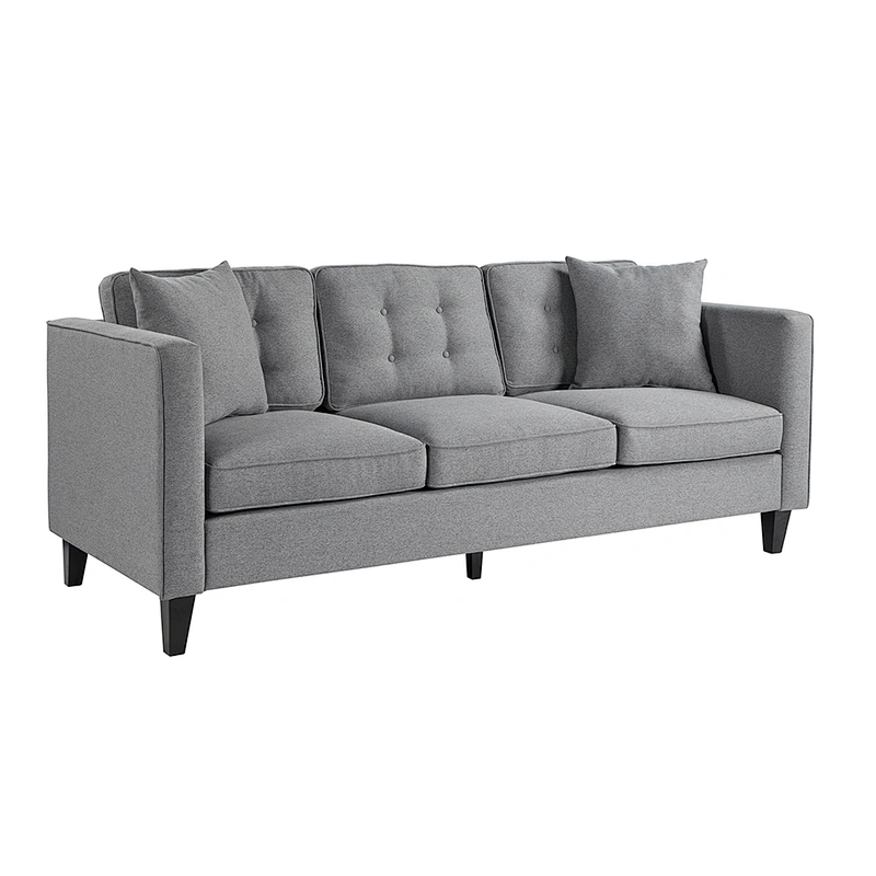 Frank Furniture 2019 New Design Modern Sofa Couch Living Room Sofa With Nails Chesterfield Sofa Set 7 Seater