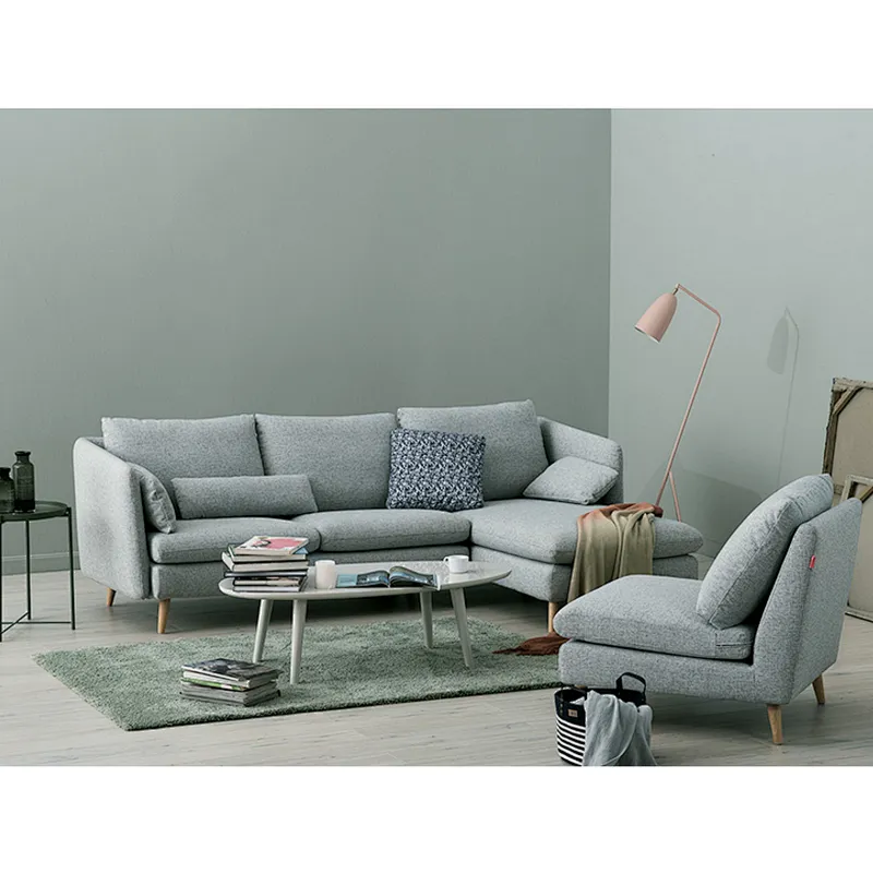 Hot selling Modern simple and comfortable High quality low-foot three seats with lying position sofa set