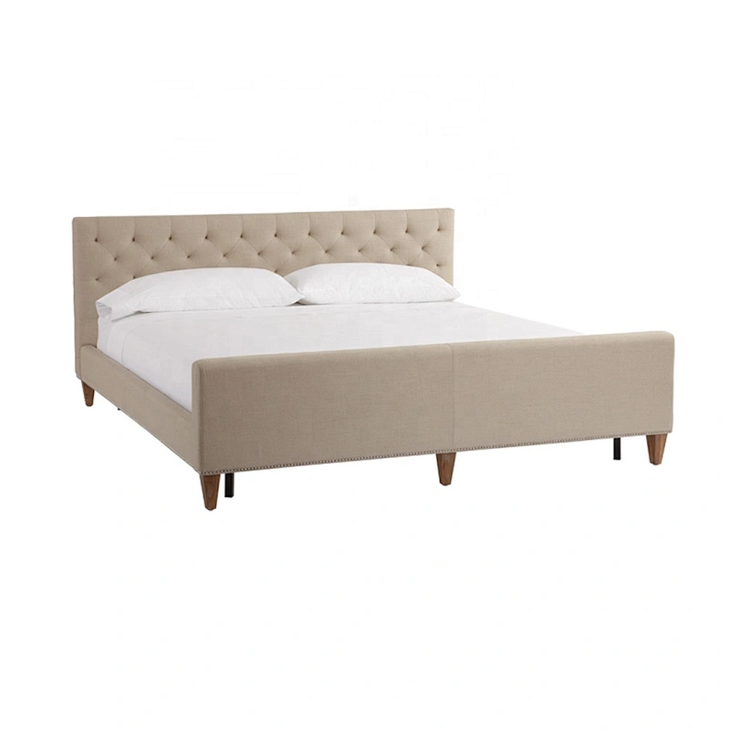 Factory direct sell bed furniture soft velvet fabric and luxury bedroom set new design king bedroom set