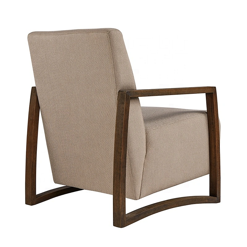 Hot Sale Wood Frame Leisure Fabric Comfortable Living Room Arm Chair