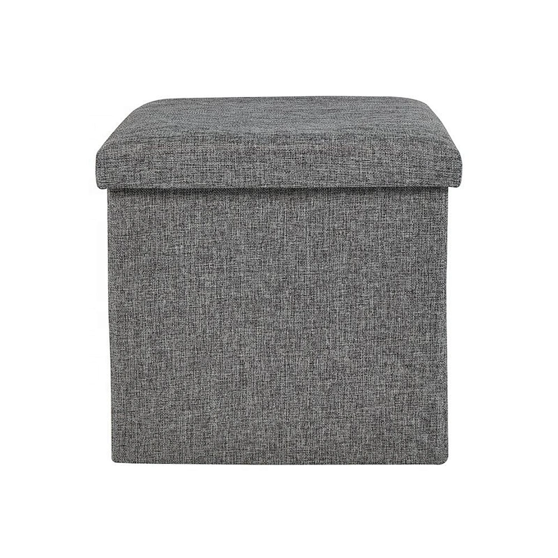 2019 Newest  Design High Quality Grey Leisure Style Foldable Storage Ottoman&Bench