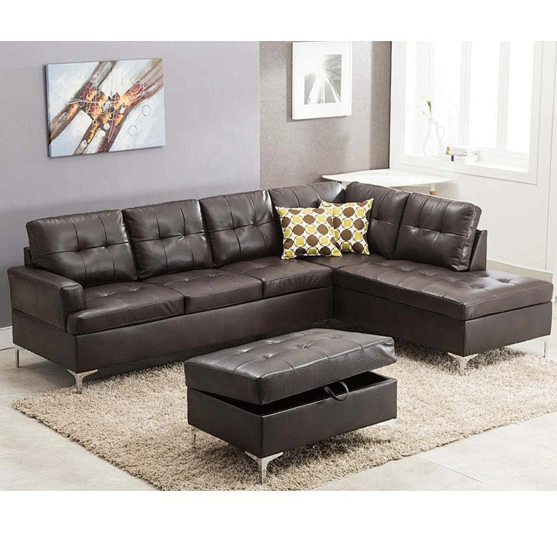 2019 Modern Design Sectional Sofa with Bubble Nail Corner Sofa Set
