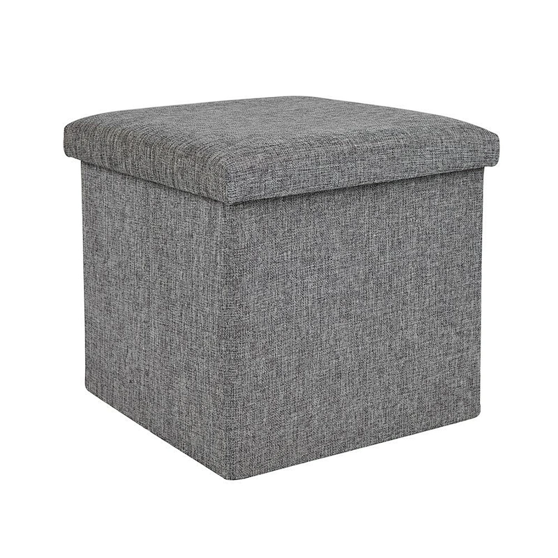 2019 Newest  Design High Quality Grey Leisure Style Foldable Storage Ottoman&Bench