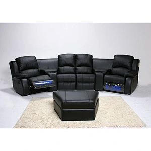 2019 Newest italy leather functional beautiful and comfortable corner recliner sofa