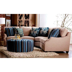 Modern white color leather recliner L shape living room sofas