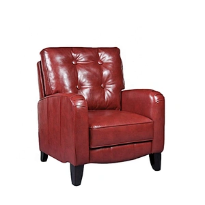 High quality stting room chair red air leather book reading leisure chair living room furniture chair