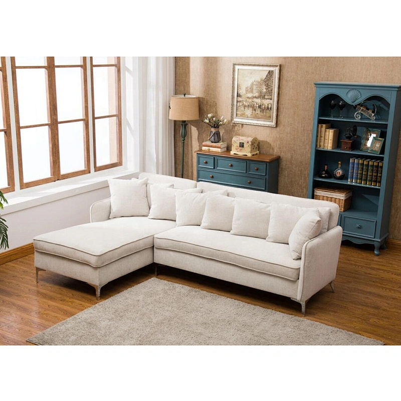 Sofa set 7 seater cheap factory direct price living room furniture  fabric sectional sofa cum bed