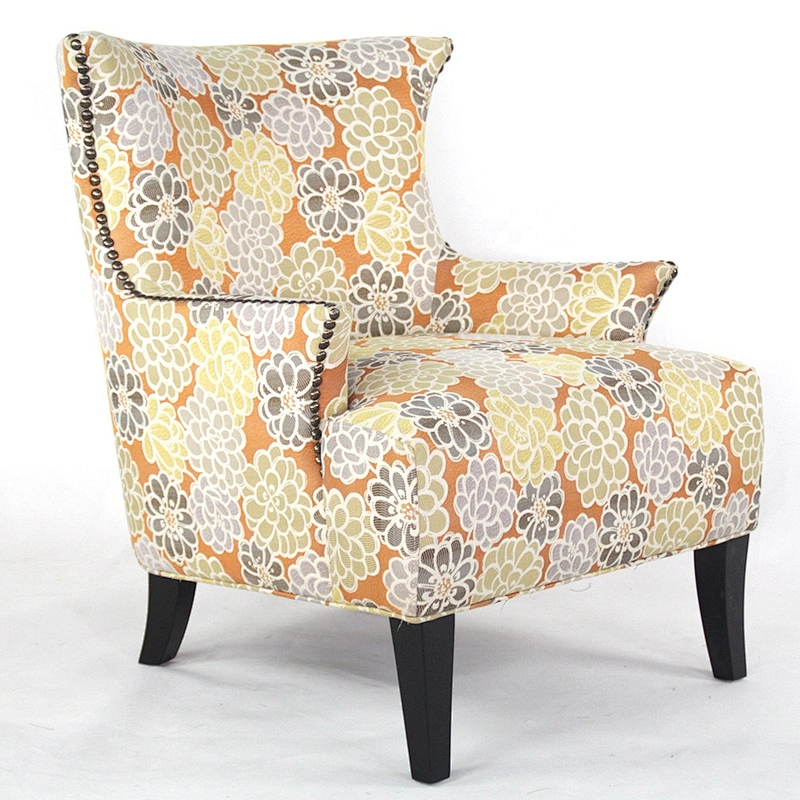 Beautiful design nice chairs living room small upholstered armchair green single armchairs for sale