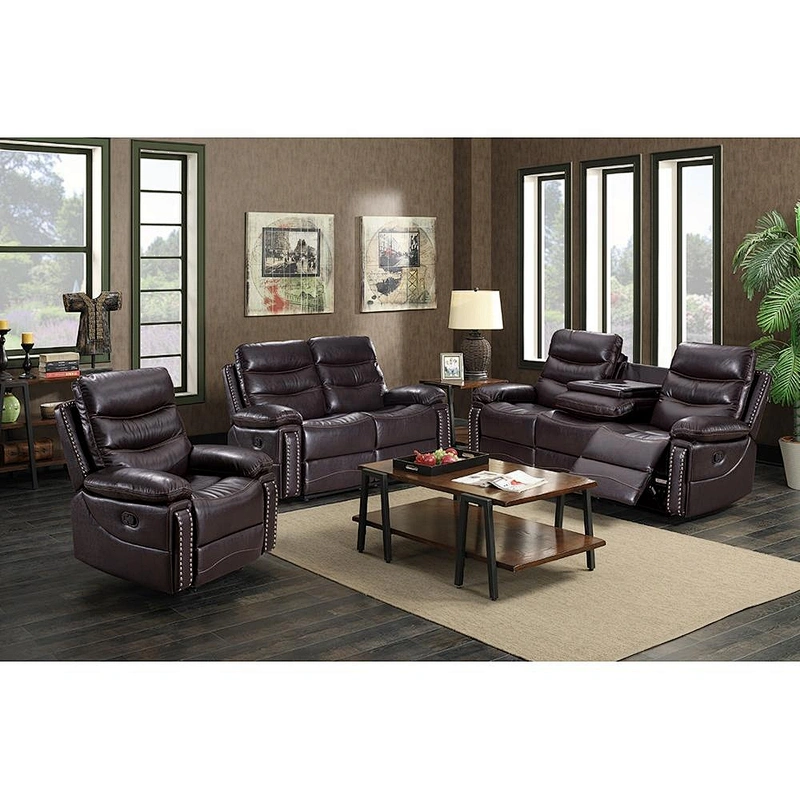 Factory Price Classical Design  Luxury  Air Leather Living Room Furniture  Recliner Sofa