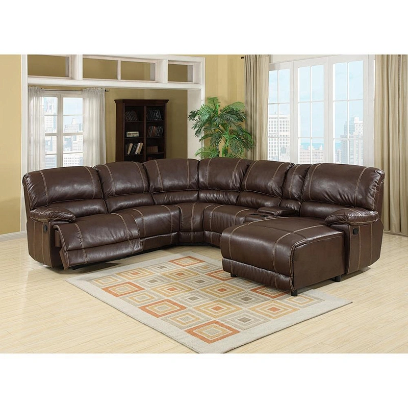 Frank furniture europe modern sectional sofa cheap leather sofa set luxury corner sofa with chaise lounge