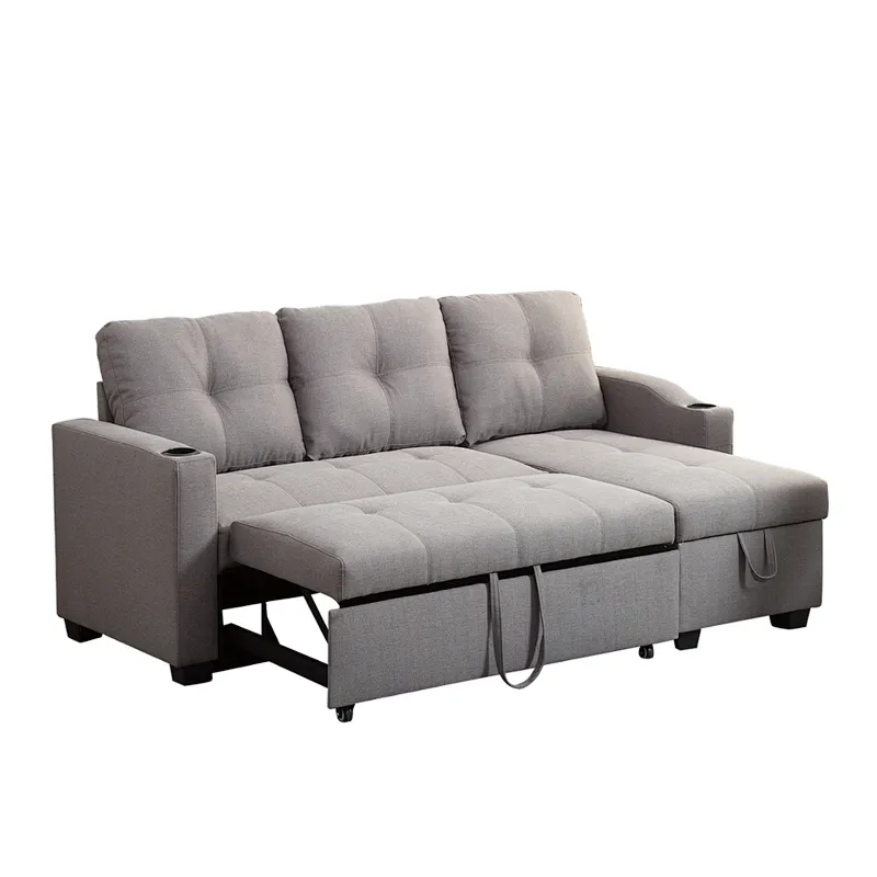 Lounge Folding Sofa Bed Modern Design Living Room Furniture Functional Sofa L Shape Sofa Bed