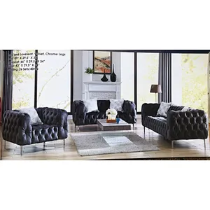 Beige European Modern Style Sponge Cushion High Quality 3+2 Solid Wood Production Living Room sectional Sofa