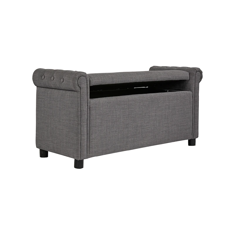 Hot selling 2019 Newest living room customizable Comfortable and soft fabric bench and ottoman