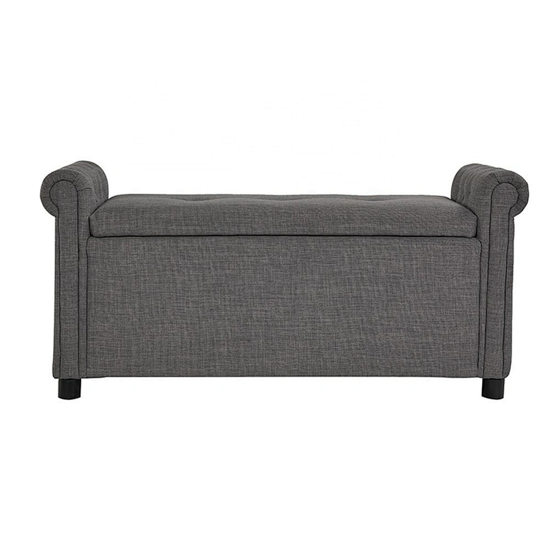 Cheap factory direct price bedroom furniture ottoman hot selling modern storage wooden bench