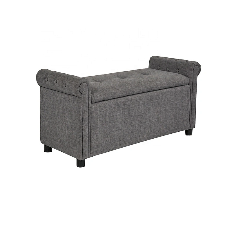 Cheap factory direct price bedroom furniture ottoman hot selling modern storage wooden bench