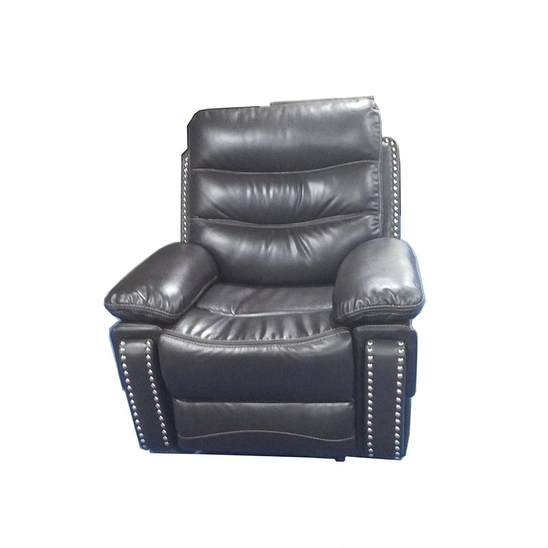 Modern style living room 2019 Newest Brown leather with backrest high quality recliner sofa chair