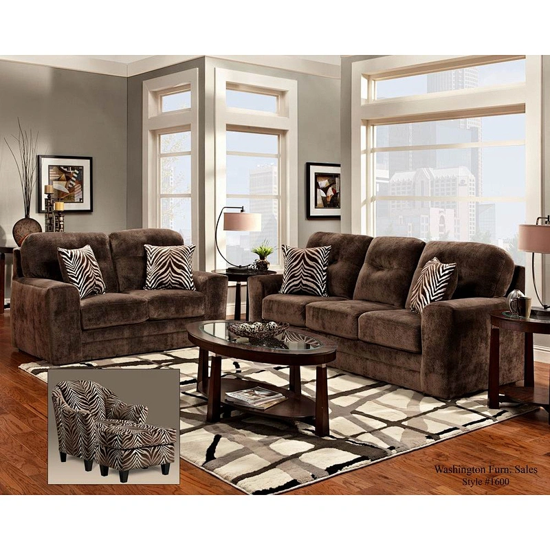 New fashion sofa cover L shape leather and fabric sofa for living room furniture sofa set 7 seater