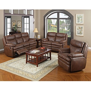 Cheap Factory Direct Price Living Room Furniture Luxury Leather Recliner Sofa Set