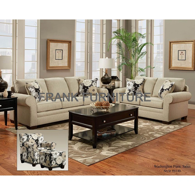 European modern brown high quality soft and healthy elastic sponge wooden living room 3+2 sofa set