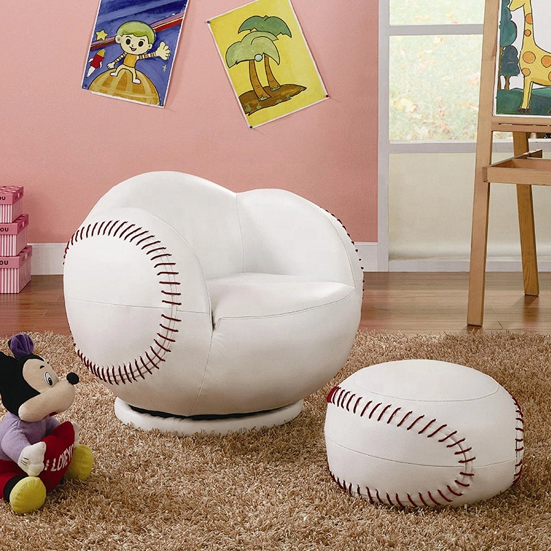 Factory Multifunction New Design Pu Leather Fabric Chair with Bench ttoman