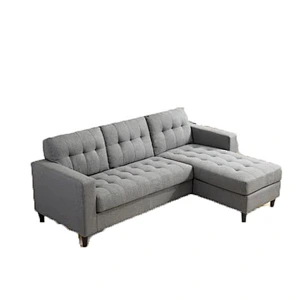 Frank furniture 2019 new model fabric I shape sofa set design living room fabric corner sofa