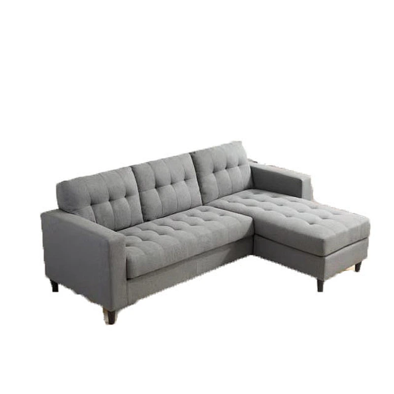 Frank furniture 2019 new model fabric I shape sofa set design living room fabric corner sofa