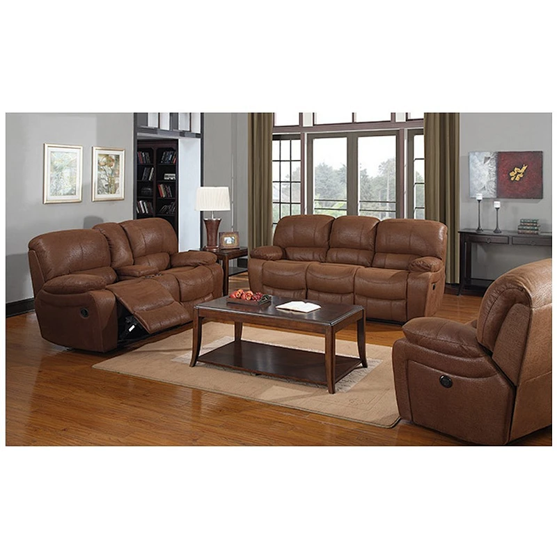 Frank Furniture Modern Style Leather Air PU Cheap Price Luxury Leather Sofa Recliner