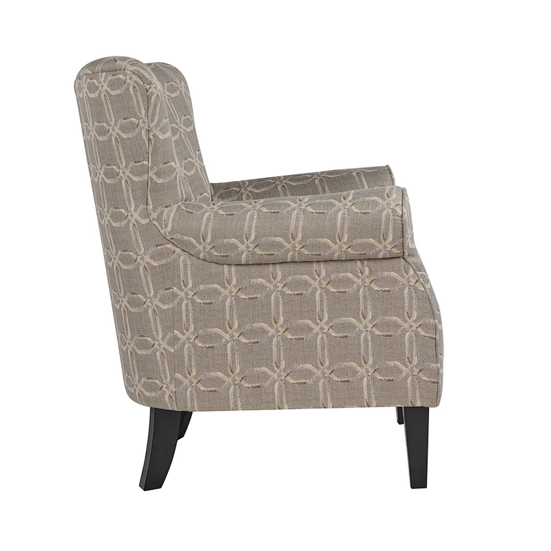Living room Newest modern high quality Solid wood stool feet chenille sitting cushion chair