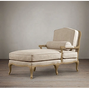 Frank furniture high quality simple chaise lounge furniture customized material indoor furniture fabric chaise longue