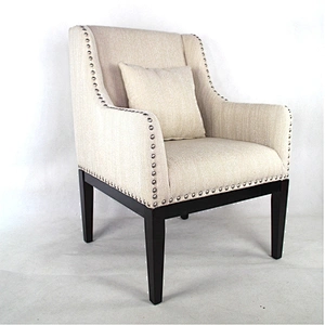 Frank Furniture  Living Room Furniture Wooden Legs Modern Sofa Chair with Pillow