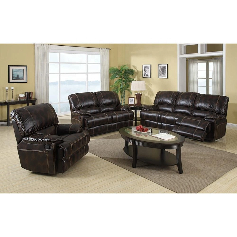 Modern  recliner sofa in living room sofas sectional reclining leather sofa for living room furniture
