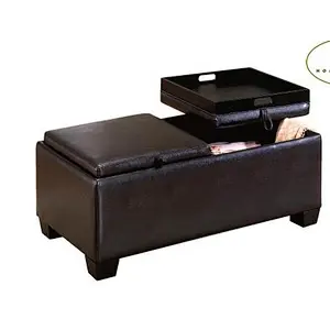 wholesale Living room high quality office living room foodrest storage ottoman