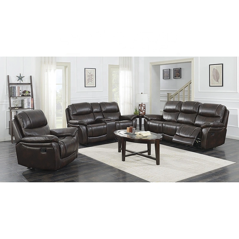 Europe modern recliner chair design 7 seater sofa set with fabric and leather recliner sofa for home furniture leisure recliner