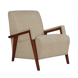Cheap factory leisure chair french design chair armrest wooden legs frame furniture