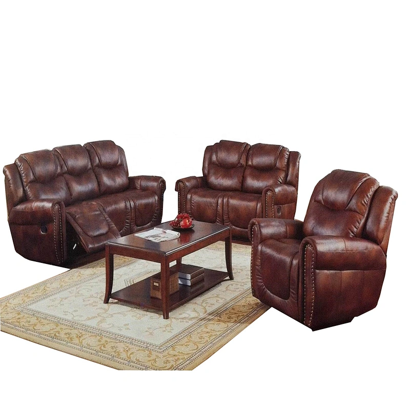Hot sale   fashion design  factory supply leather living room recliner sofa