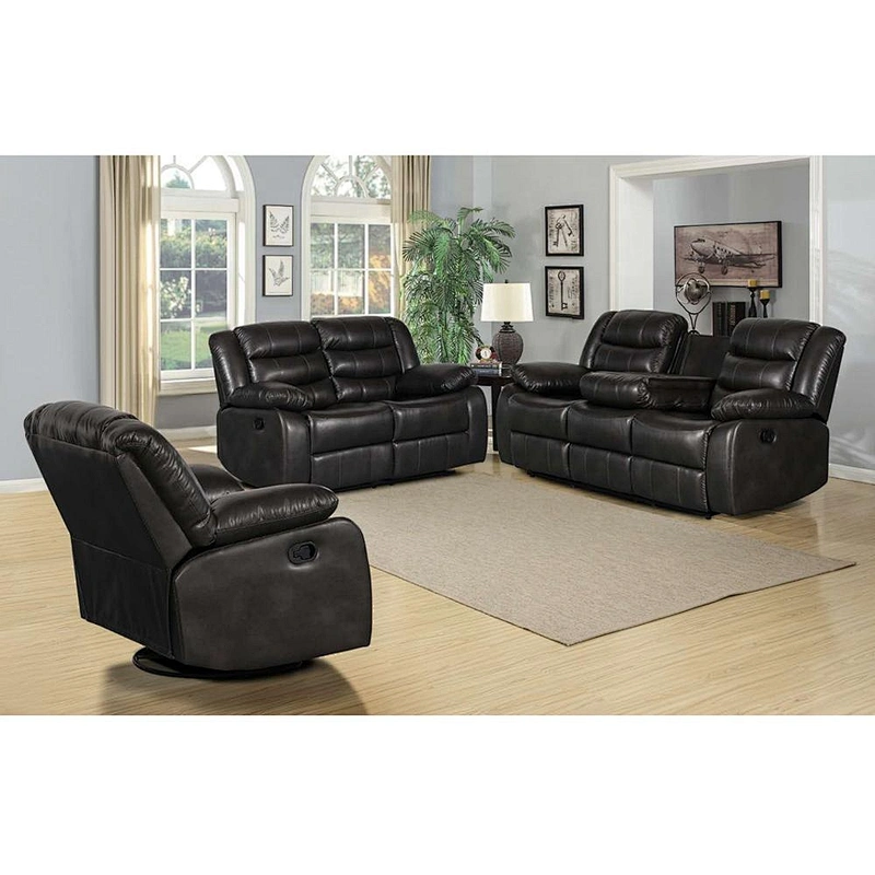 Frank Furniture sofa set 7 seater cheap price recliner chair  European Style  Leather recliner sofa set