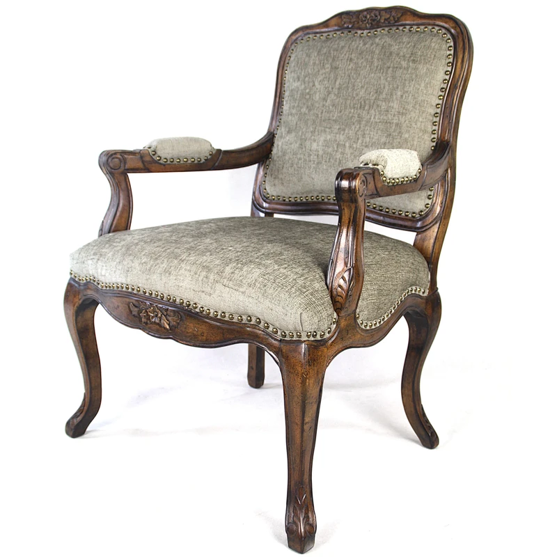 Frank Furniture Factory Supply Antique French Style Wooden Accent Chair Lounge Chair