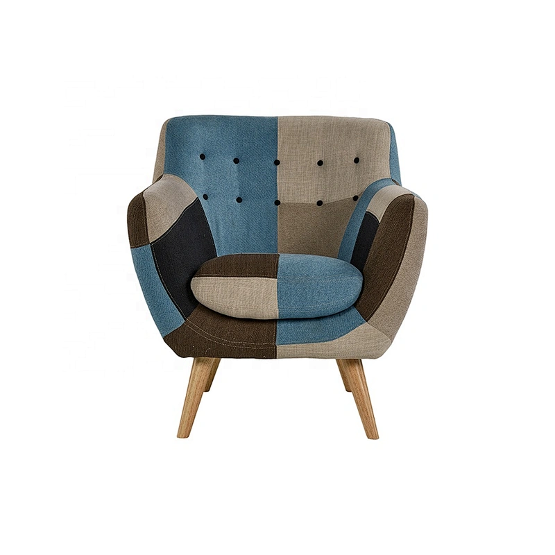 Frank Furniture Antique Style Dining Chair Nail Embellished Lounge Armchair Living Room Chair
