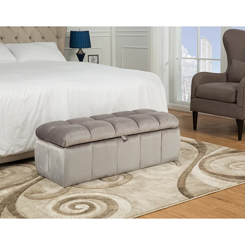 Frank Furniture Italian Luxury Ottoman Stool Bedroom Ottoman Storage Velvet Ottoman Storage Bench