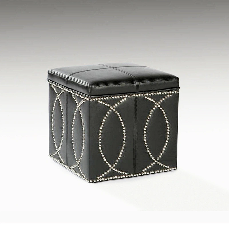 Frank Furniture Traditional Turn Up Ottoman Storage Bench Functional Ottoman