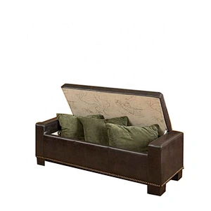 Modern fabric hot selling storage ottoman foot rest stool ottoman&bench