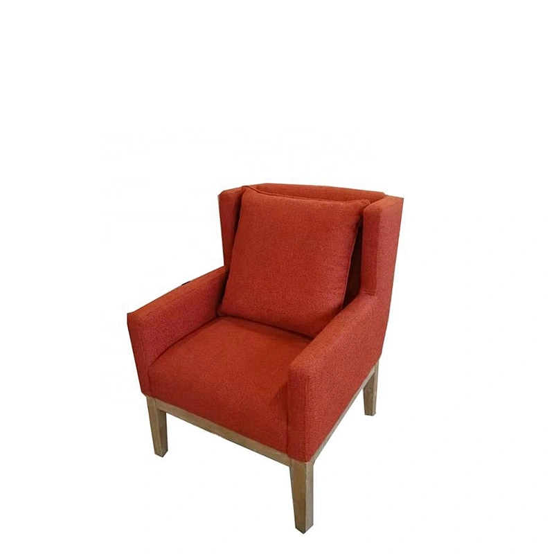 High quality   living room furniture fabric wooden sofa  chair with back cushion