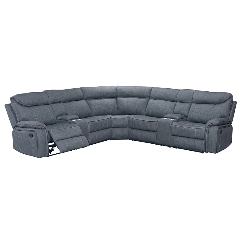 Healthy Leather Memory Foam Comfortable Old Man Chair Multi-function Cup Holder High Quality recliner corner sofa