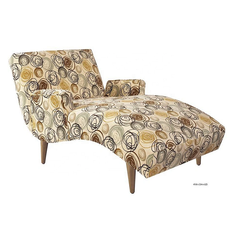 High quality simple and elegant longue chaise customized material  indoor furniture fabric chaise lounge