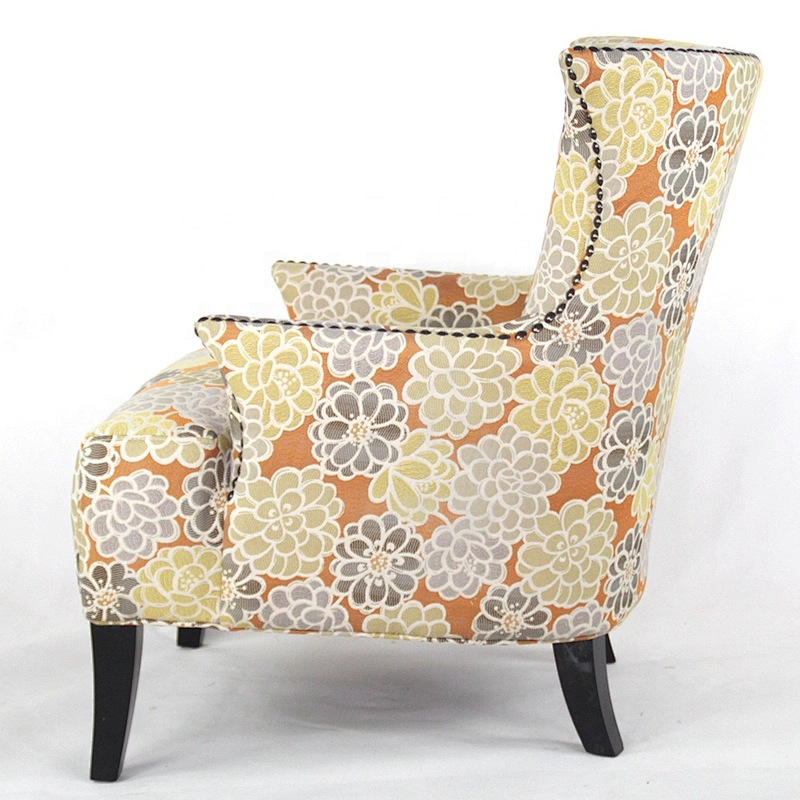 Beautiful design nice chairs living room small upholstered armchair green single armchairs for sale