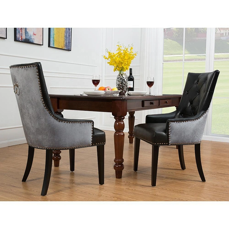 Modern design luxury chair leather fashion style dining room furniture modern dining chair set