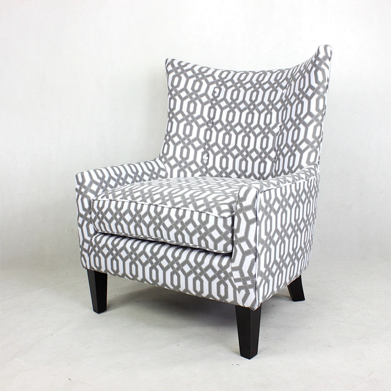 Frank Furniture American Style Accent Chair Living Room High Back Customized Fabric Wooden Frame Chair