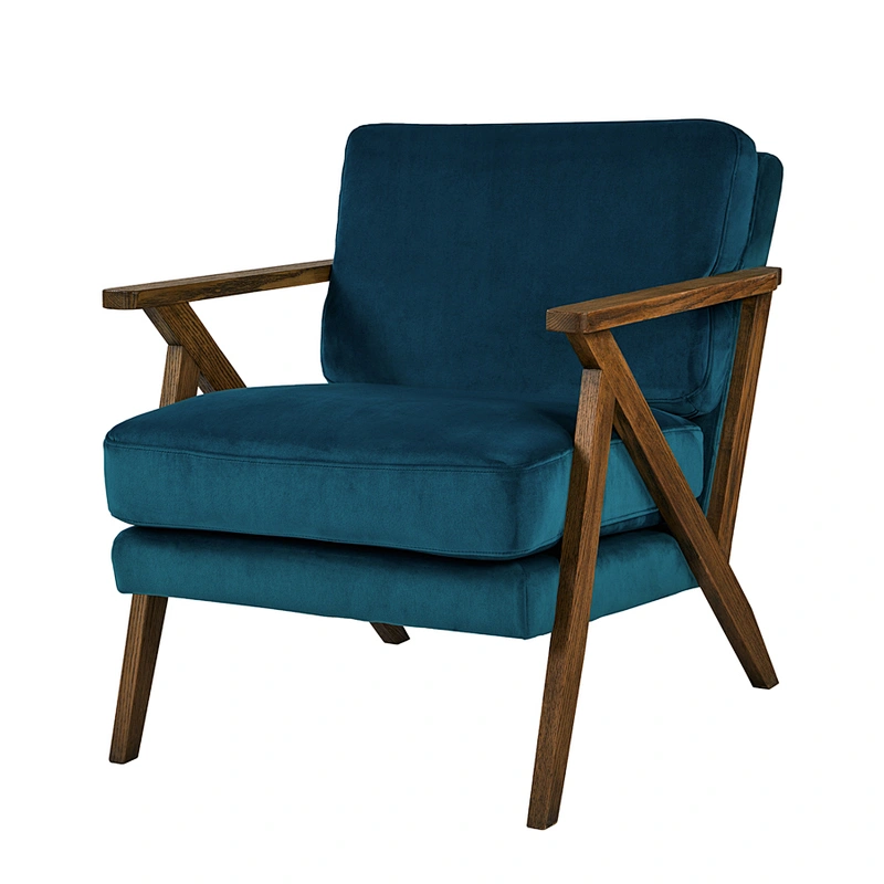 Frank Furniture New Model Wholesale Chair Accent Fabric Velvet Modern Push Chair Accent Chair