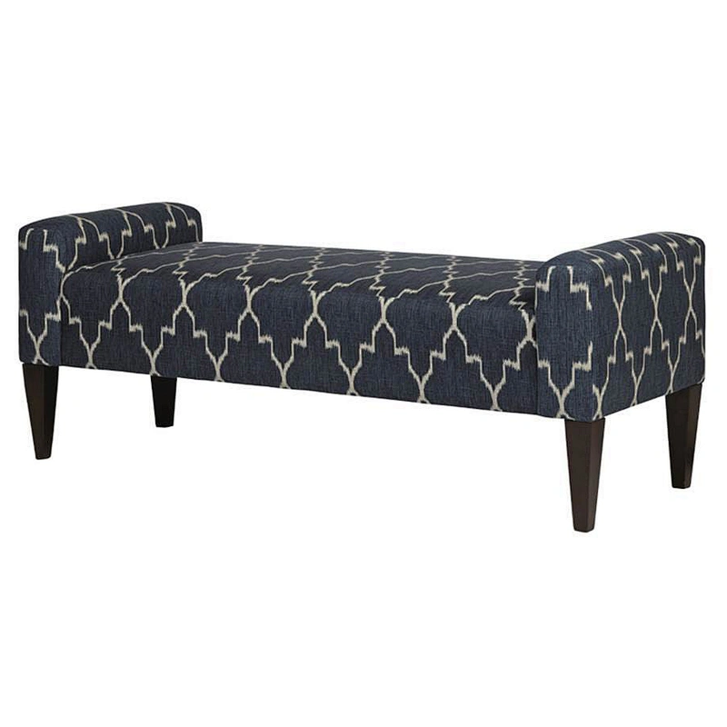 2019 Newest custom made comfortable and breathable velvet suede exquisite storable bench ottoman