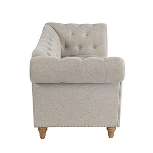 Fabric Material Sofa Living Room Furniture High Quality Volume-produce European Style Sofa Chair With Button